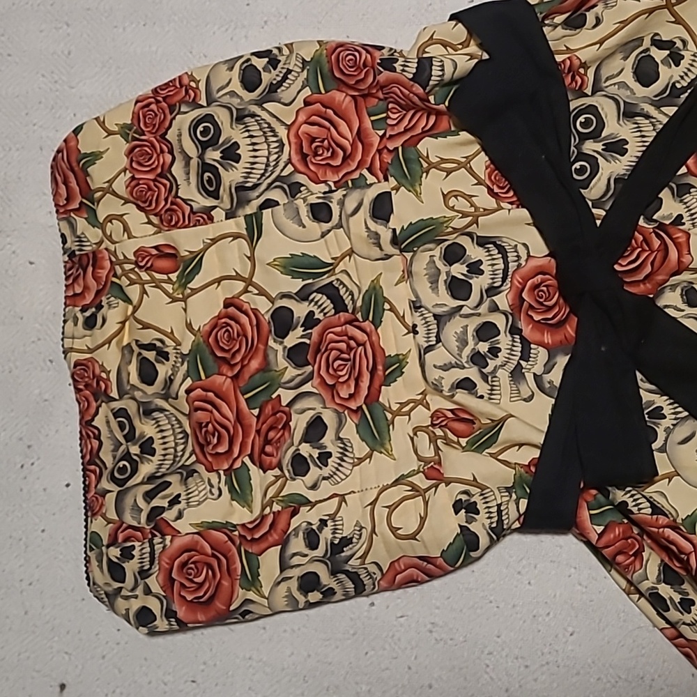 FOLTER skull and rose dress